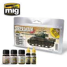 AMMO by MIG Jimenez A.MIG-7427 - Fury Sherman Set