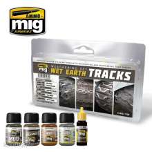 AMMO by MIG Jimenez A.MIG-7438 - Wet Earth Tracks Weathering Set