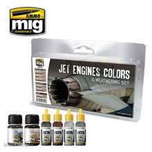 AMMO by MIG Jimenez A.MIG-7445 - Jet Engines Colors & Weathering Set