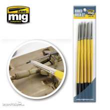 AMMO by MIG Jimenez A.MIG-7606 - Rubber Brush Set