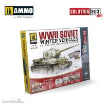 AMMO by MIG Jimenez A.MIG-7903 - SOLUTION BOX MINI 20 - How to paint WWII Soviet Winter Vehicles