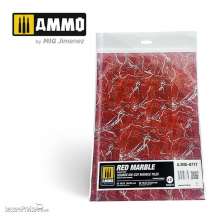 AMMO by MIG Jimenez A.MIG-8777 - Red Marble. Square Die-cut Marble Tiles - 2 pcs