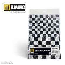 AMMO by MIG Jimenez A.MIG-8782 - Checkered Marble. Sheet of Marble - 2 pcs.