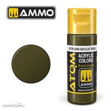 AMMO by MIG Jimenez ATOM-20065 - ATOM COLOR Darl Olive Drab