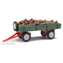 Busch 210010222 - MH: Anhänger T4 mit Kartoffeln, Grün