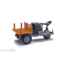 Busch 210016613 - MH: Dumper Picco 1 Dreikantfeile mit Holzpritsche, Grau