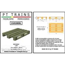 PT Trains 210100XL - Europaletten Holzfarbe (Großpackung 50 St.)