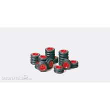 Preiser 21039 - Räder-Set Krone rot