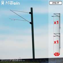 N-TRAIN 21517 - DB - H-Profilmasten mit Re160 Ausleger - XL (2 St.)