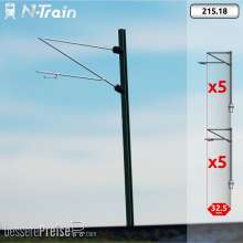 N-TRAIN 21518 - DB - H-Profilmasten mit Re160 Ausleger - XL (10 St.)