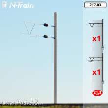 N-TRAIN 21703 - BLS - H-Profilmasten mit altem Ausleger (2 St.)