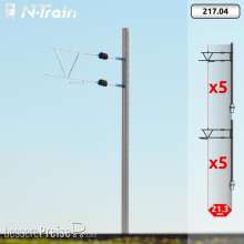 N-TRAIN 21704 - BLS - H-Profilmasten mit altem Ausleger (10 St.)