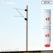N-TRAIN 21714 - SBB - H-Profilmasten mit FL-140 Ausleger - S (10 St.)