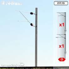 N-TRAIN 21715 - SBB - H-Profilmasten mit FL-140 Ausleger - M (2 St.)