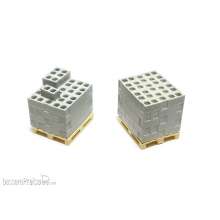 87TRAIN 221044 - H0 I Concrete blocks on pallets (2 units)