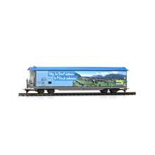 Bemo 2288168 - RhB Haiqq-tuyz 5174 Schiebewandwagen Volg ´Fläsch´