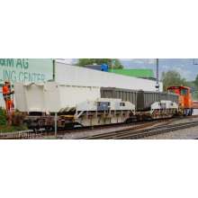 Bemo 2290190 - RhB P 10050 ACTS Tragwagen mit Schlackemulden