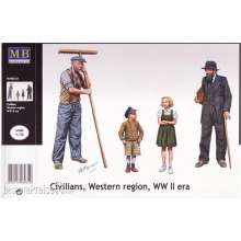 Master Box Ltd. MB3567 - Civilians, Western region, WWII era in 1:35