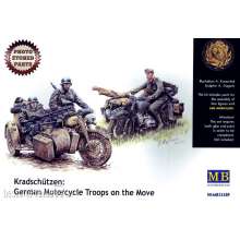 Master Box Ltd. MB3548F - Kradschutzen: Ger. motorcycle troops in 1:35