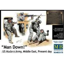 Master Box Ltd. MB35170 - Man Down! U.S. Modern Army,Middle east in 1:35