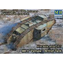 Master Box Ltd. MB72006 - Mk II Female British tank.Arras Battle in 1:72