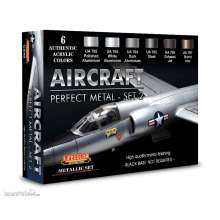 Lifecolor CS48 - Aircraft- Perfect Metals Set 2 6 x 22 ml