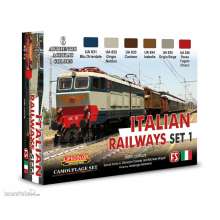 Lifecolor XS13 - Italian Railways Set # 1 6 x 22 ml