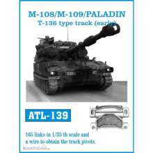 Friulmodel ATL-139 - Tracks for M-108/M-109/PALADIN T-136 type track(early)