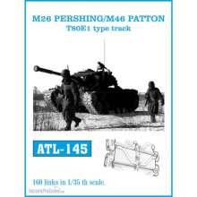 Friulmodel ATL-145 - Tracks for M26 PERSHING/ M46 PATTON T80E1 type track