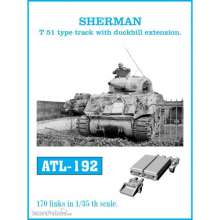 Friulmodel ATL-192 - Tracks for SHERMAN T-51 type track with duckbill extension.