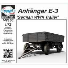 Planet Models 129-MV136 - Anhänger E-3 German WWII Trailer