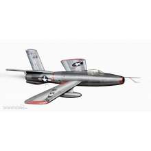 Planet Models 129-PLT129 - Republic XF-91 Thunderceptor V-tail version