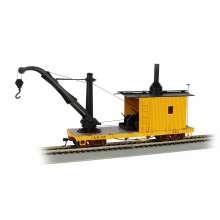 Bachmann 26902 - MOW - Yellow Derrick Car - On30