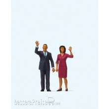 Preiser 28144 - HO President Obama mit Frau