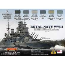 Lifecolor CS33 - Royal Navy WWII Eastern Approach early war Set 1 Camouflage Set