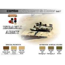 Lifecolor SPG01 - Pigment&Color Set Israeli Army