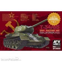 AFV-Club AF35S55 - T-34/85 1944 Factory 183(LIMITED)w.trans transparent turret in 1:35