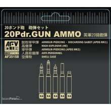 AFV-Club 35158 - 1:35 British 20 pdr ammo set