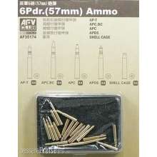 AFV-Club 35174 - 20 Pdr ammo (57mm) 20 assorted pcs. in 1:35