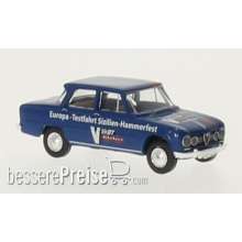 Brekina 29521 - Alfa Romeo Giulia 1600 Europa-Testfahrt Sizilien-Hammerfest,