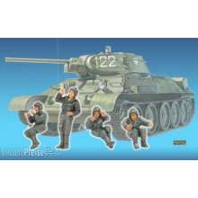 Hobby Fan HF588 - 1:35 T-34 Tank Crew(1)- 4 Figures