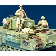 Hobby Fan HF592 - 1:35 Brit. Infan. riding w/Churchill Tank /2F