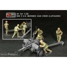 Hobby Fan HF707 - 1:35 WWII U.S. Marines gun crew(set 1 4 fig.)