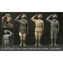 Hobby Fan HF719 - 1:35 T-34 Tank Crew(2) Acclaim (3 figures)