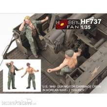 Hobby Fan HF737 - 1:35 U.S.M40 Gun Motor Carriage crew i.Korean war (2 figures)