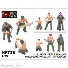 Hobby Fan HF738 - 1:35 U.S. Army artillery man in Korean war (set A) (3 figures)