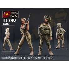 Hobby Fan HF740 - Modern IDF Soldiers-2 Female Figures in 1:35