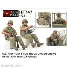 Hobby Fan HF747 - U.S. ARMY M54 5Ton TRUCK DRIVER CREWS IN VIETNAM WAR-2 FIGURES in 1:35