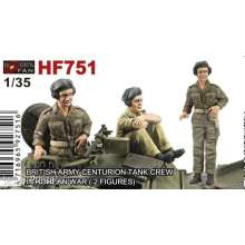 Hobby Fan HF751 - BRITISH ARMY CENTRURION TANK CREW IN KOREAN WAR-2 FIGURES in 1:35