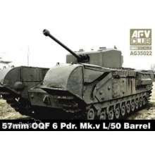 AFV-Club AG3522 - 57mm OQF 6 Prd. Mk.V L/50 Barrel